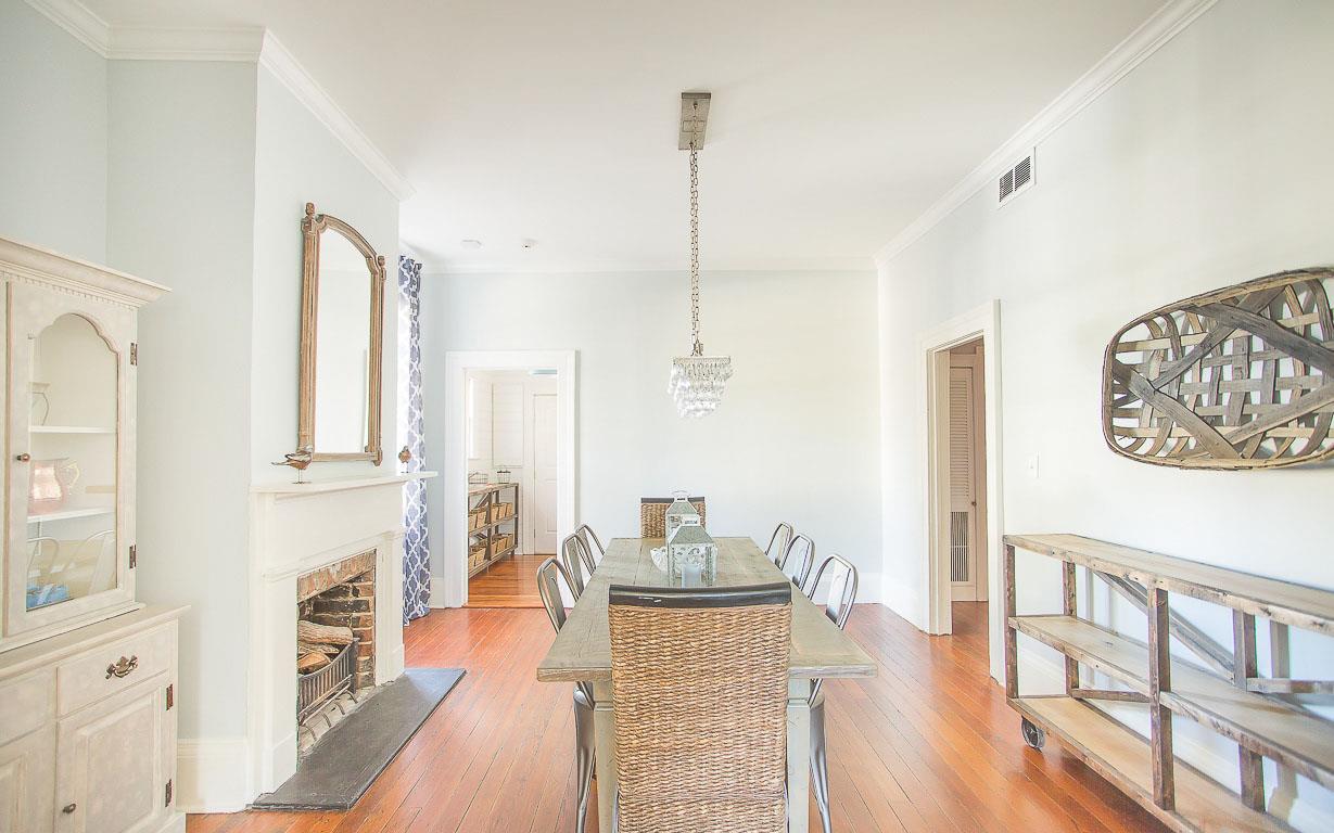 Enjoy a meal at the formal dining table.
