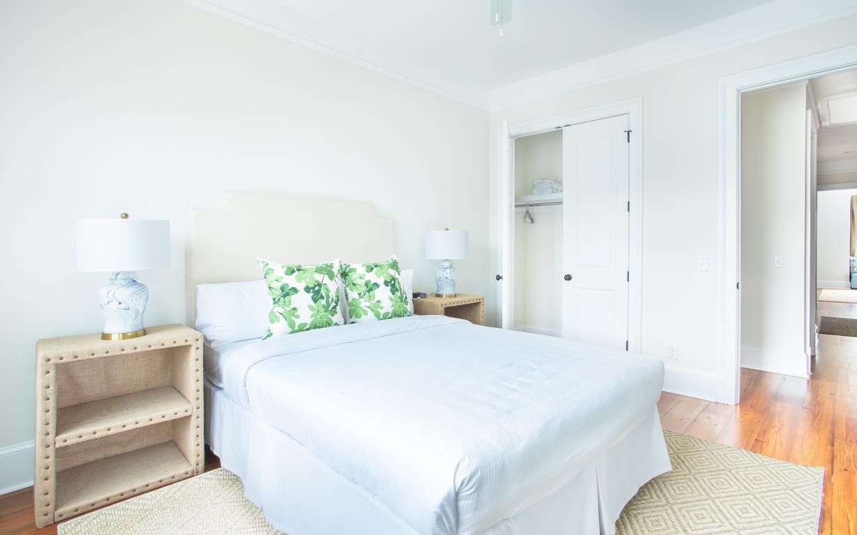 Ample closet space is ideal for longer stays.
