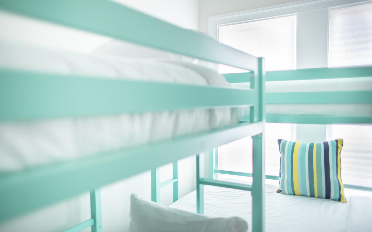 Kids will love claiming their bunk.