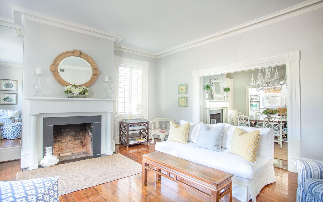 Carry the conversation from dinner into the formal parlor room.