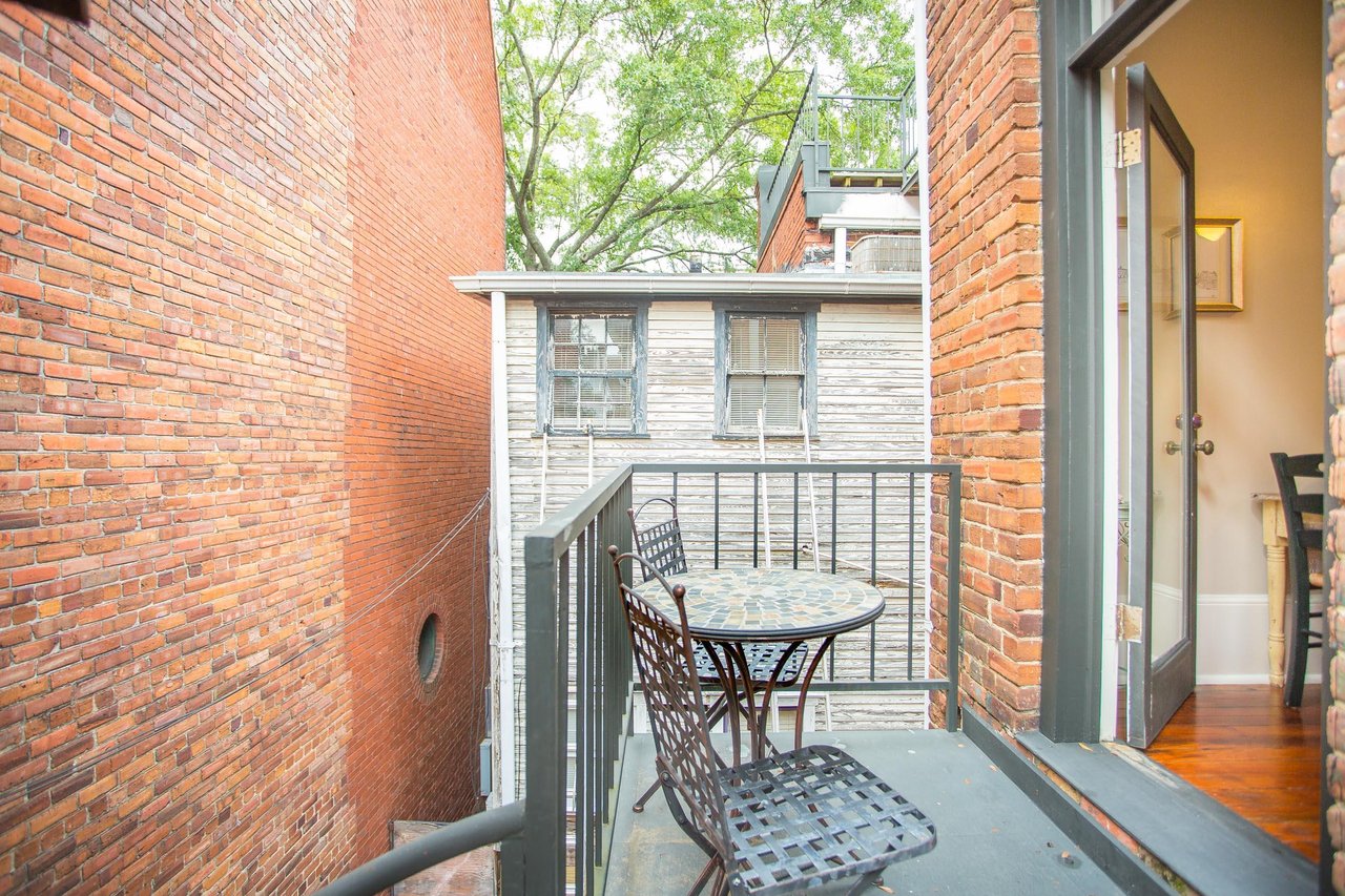 Enjoy the secluded patio for a late night drink.