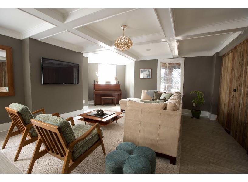 The wide flat screen television will make watching your favorite sporting events come to life.
