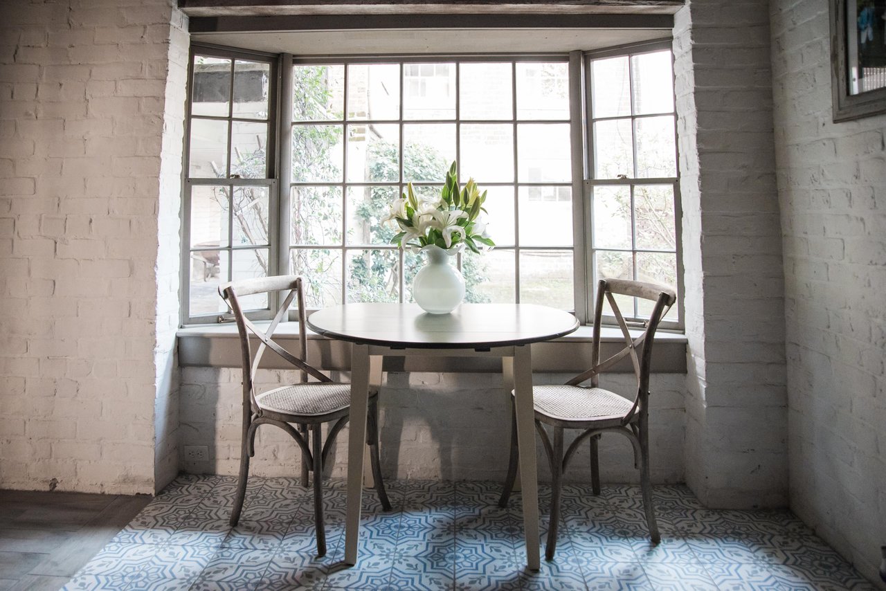 Enjoy a morning cup of Joe, at this spot perfect for two.