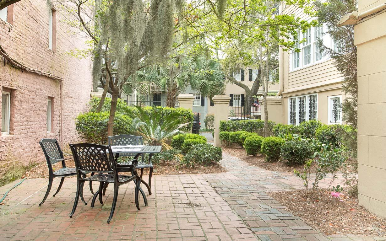Enjoy coffee in the courtyard each morning.