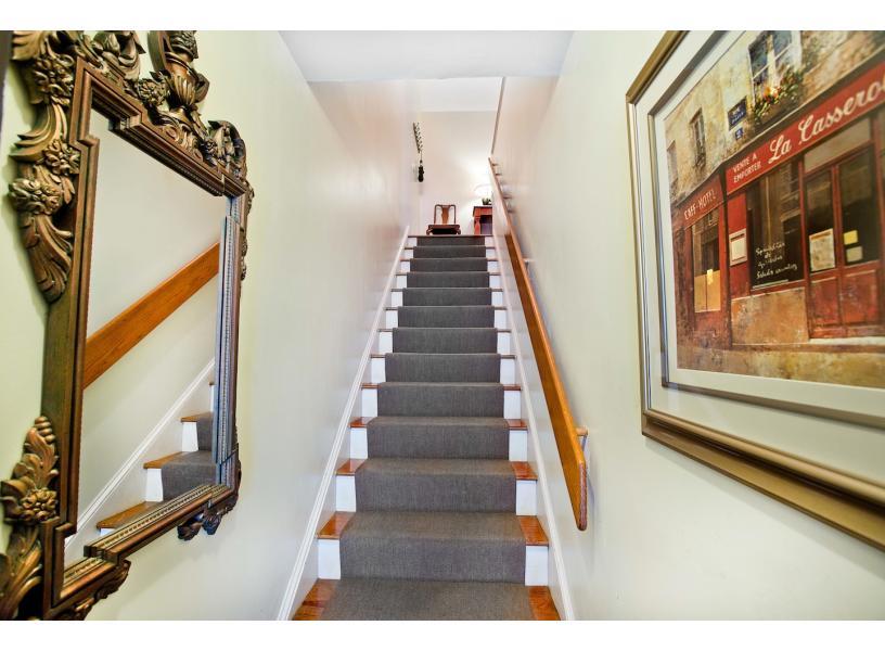 Stairway leading up to the home.
