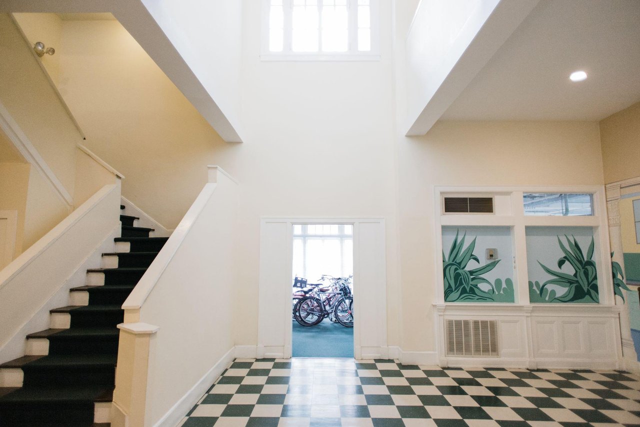 Boasting with high ceilings, and natural light, guests will enjoy staying at one of Savannahs oldest residence buildings.