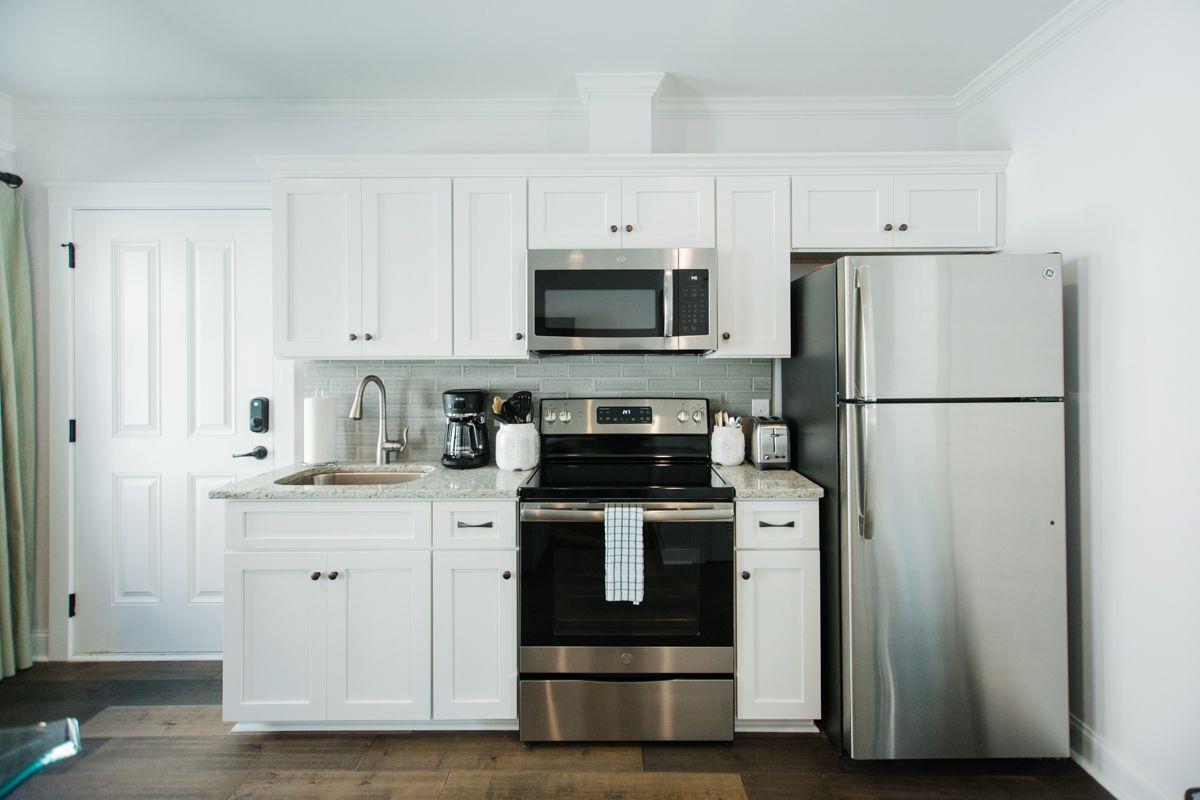 Prepare a home cooked meal in your fully stocked kitchen