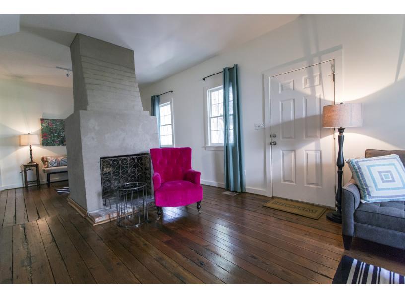 Pops of color enhance the interior details