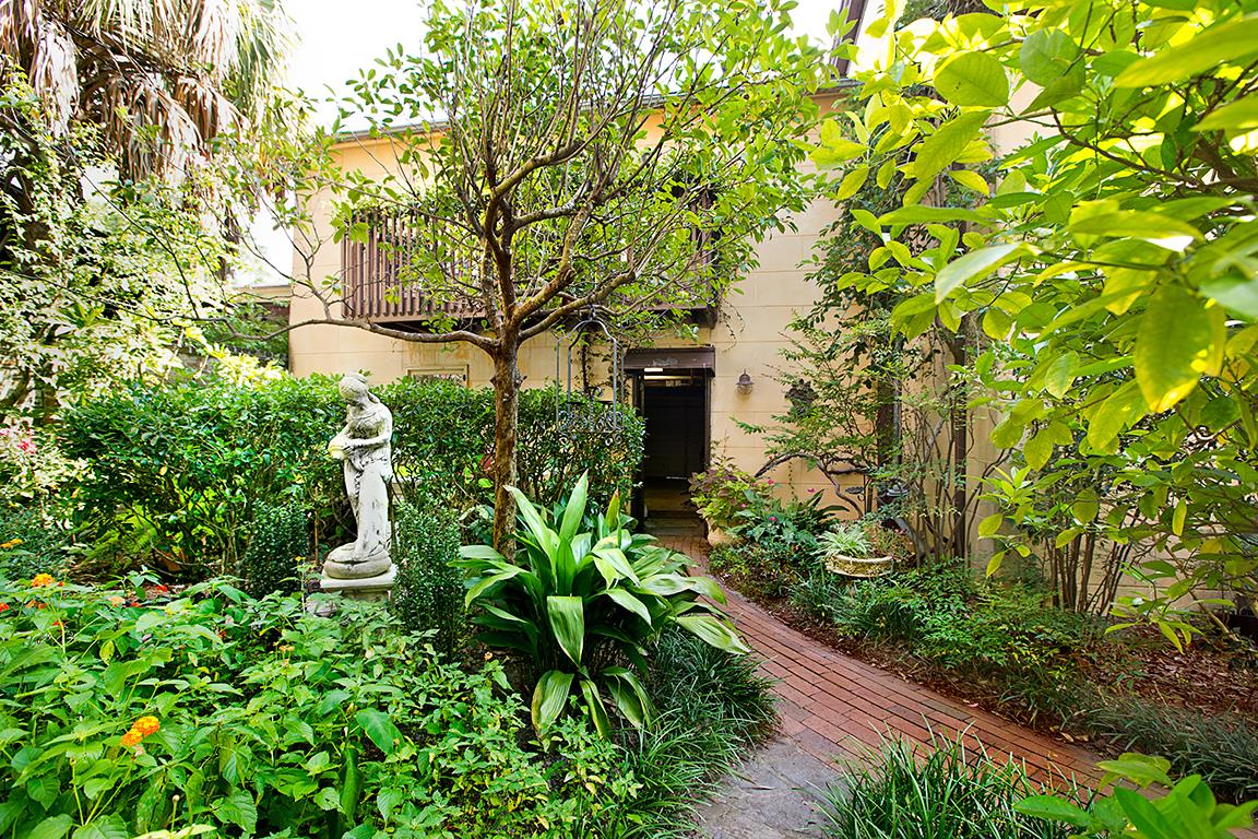 Garden View into the back of the home.
