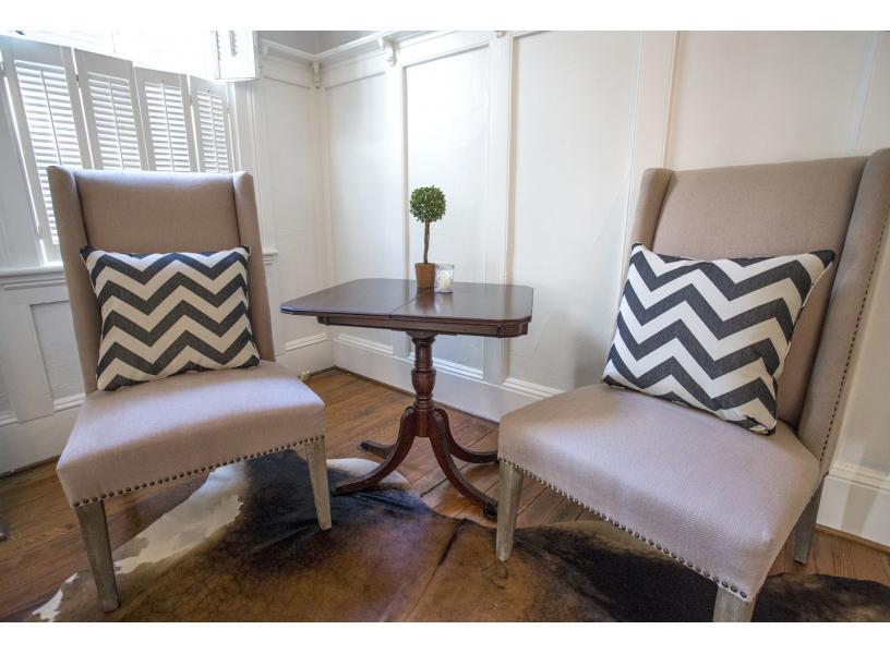 Mixtures between antique and modern keep this place funky and fun.