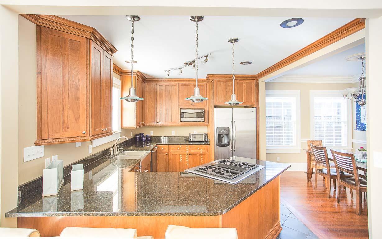 Enjoy stainless steel appliances and a gas range.