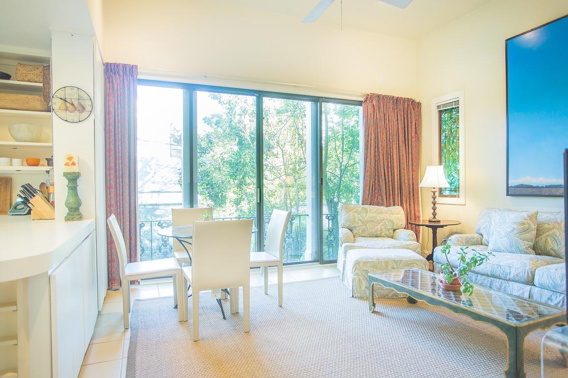 Another place to lounge and start the day near the kitchen.