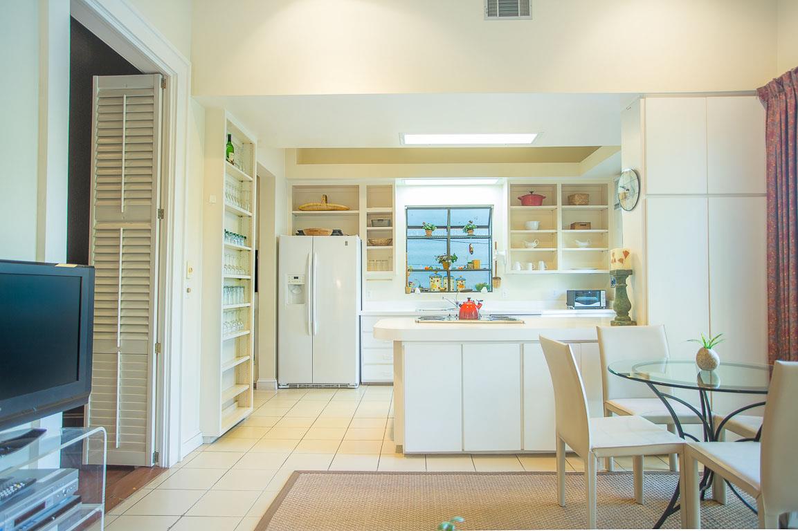 View of the kitchen.