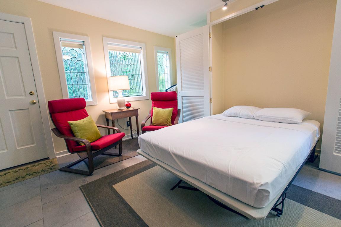 The Murphey bed can sleep an additional two guests.