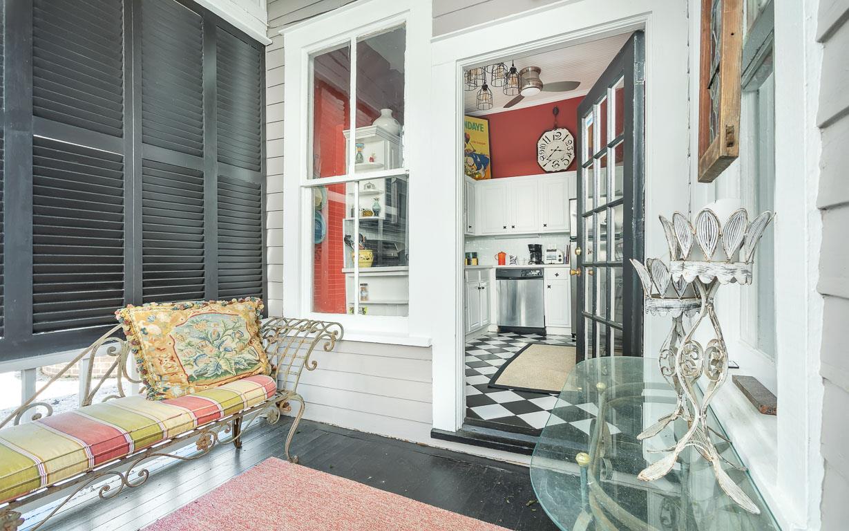 Off of the kitchen, youll find your private porch and courtyard.