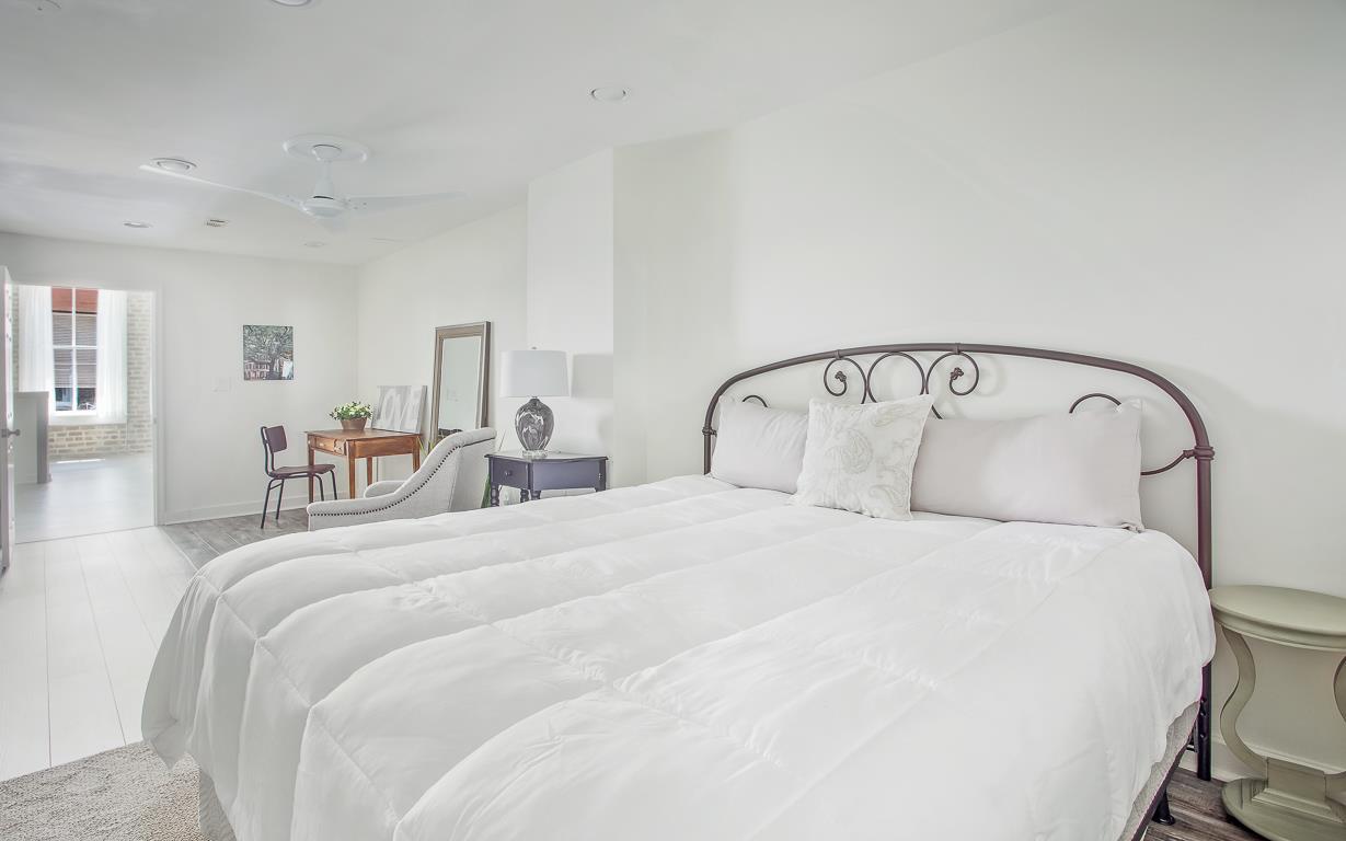 The first bedroom has a King size bed.