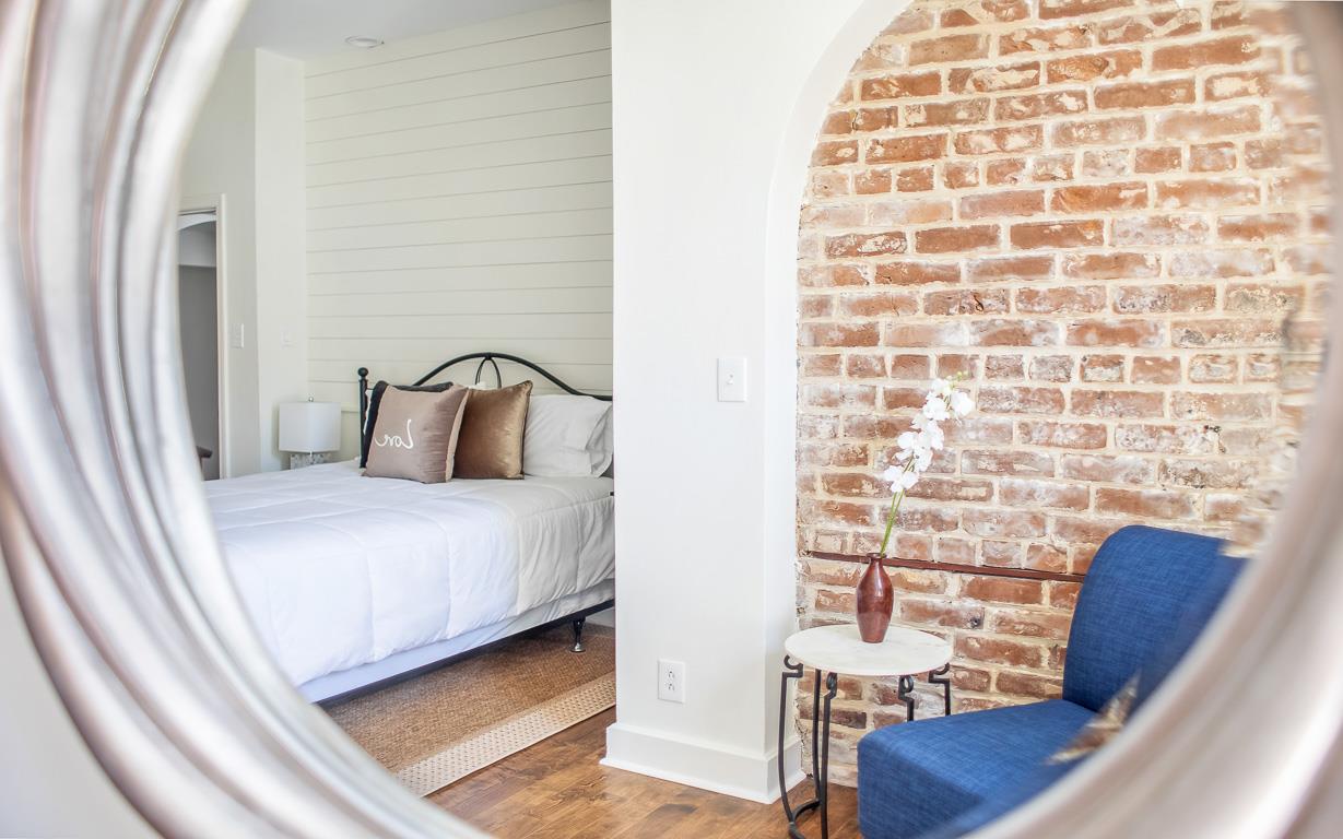 Mirrors help the space feel even larger.