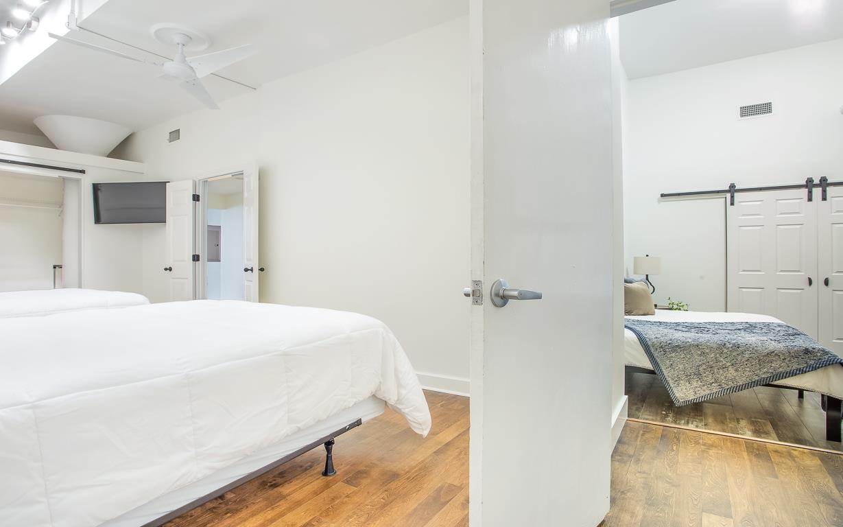 Beyond the third bedroom is a hidden fourth bedroom.