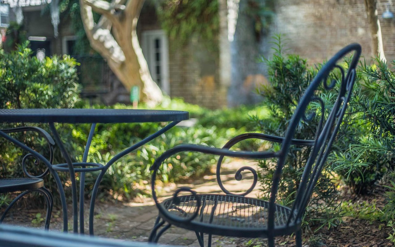 Enjoy sitting in the courtyard on a quiet afternoon.