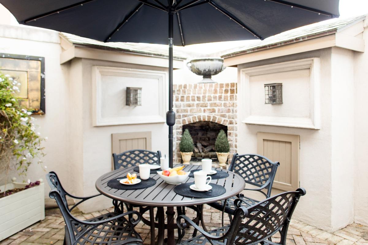 Enjoy breakfast in your private courtyard.