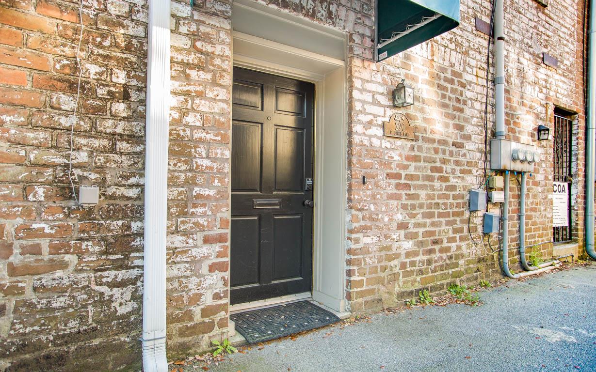 Guests enter through the lane.