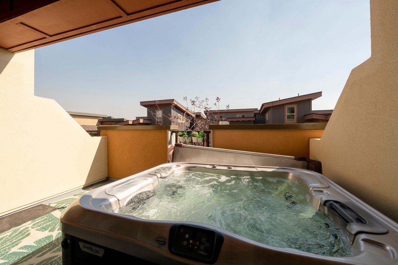 Newpark Terrace 57Hot tub adjacent to Master Bedroom