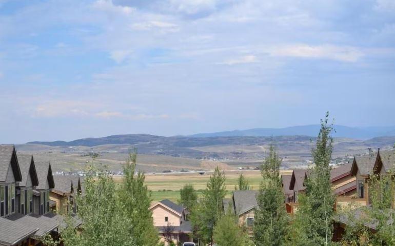 Balcony view of the east mountains  amazing