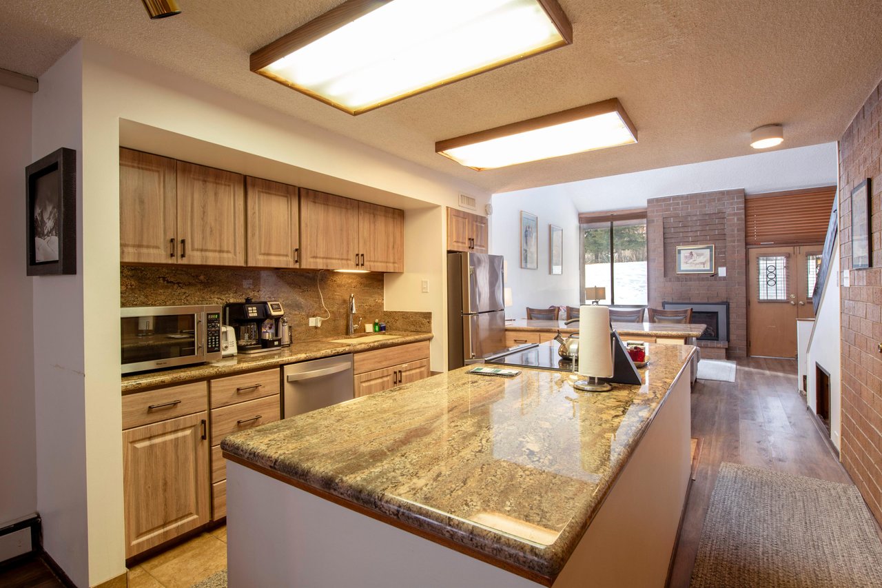 Skip the restaurant and cook in style — Park Avenue 216 comes fully equipped for everything from quick breakfasts to full family dinners.