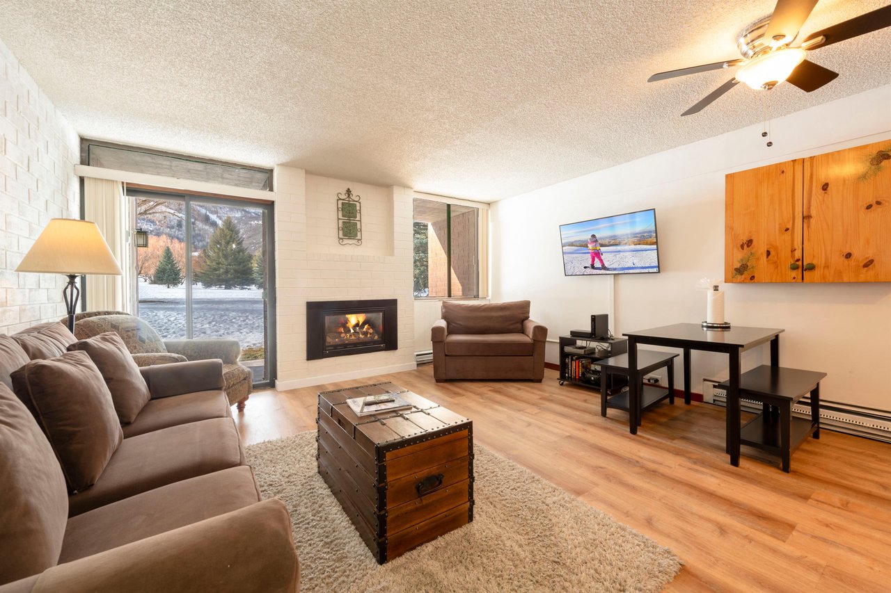 Your perfect Park City vacation rental starts here — cozy up by the fire and make yourself at home after a day of mountain adventures.  Twin chair sleeper plus a full sized sleeper are available in th