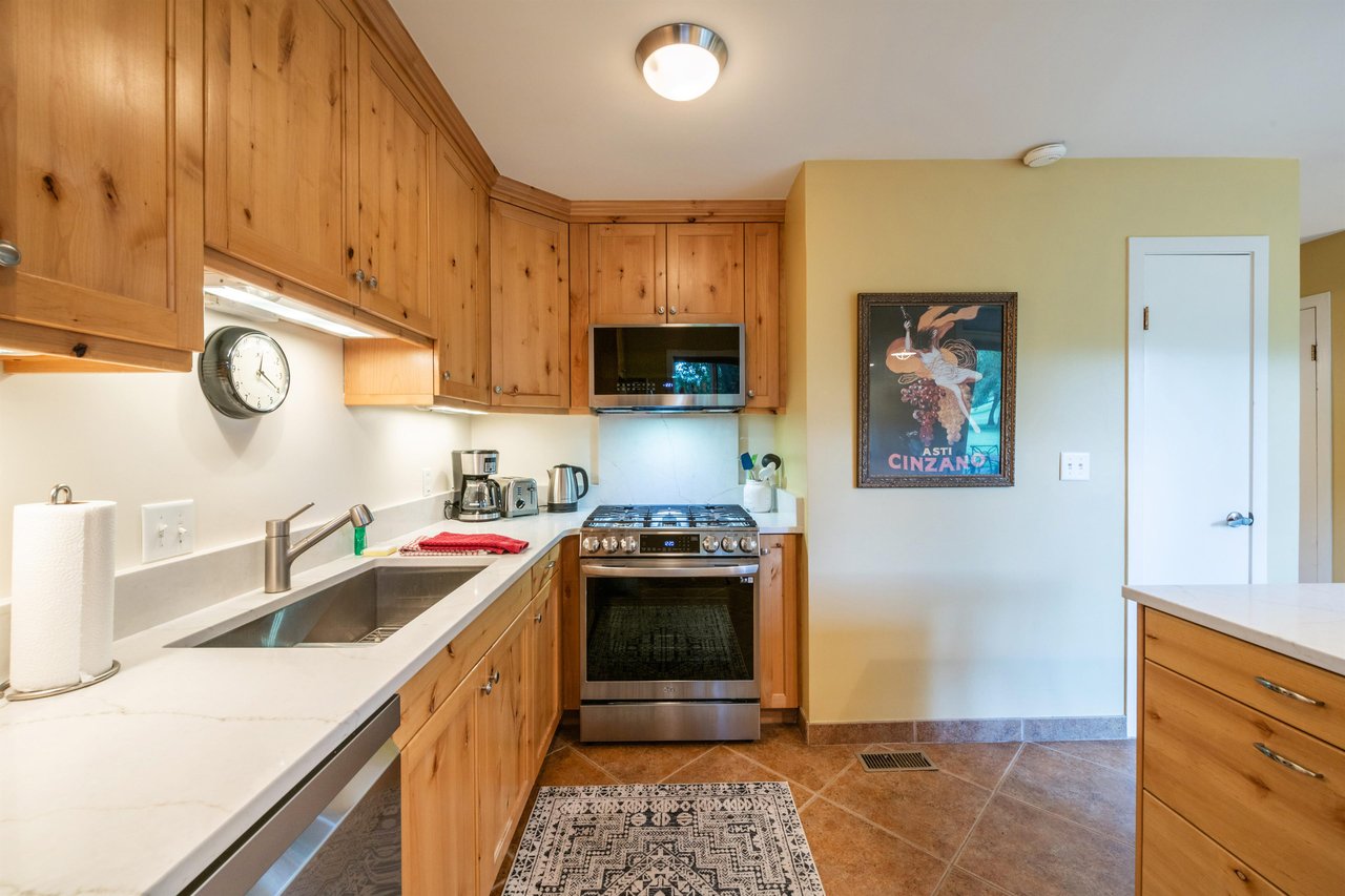 Skip the restaurant and cook in The wellstocked kitchen at Pay Day 183 has all the appliances and workspace you need. One of the many reasons guests love this Park City condo rental year after year.
