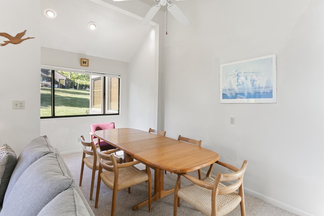 Gather around this spacious dining table where your group can enjoy meals together after a day exploring Park City.