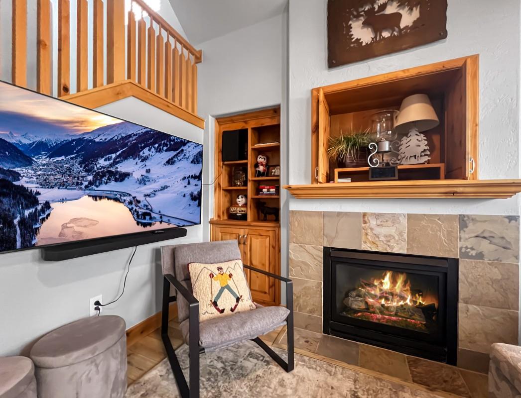 Cozy up by the fireplace and settle into your own mountain retreat with alpine charm and modern comforts at your fingertips.