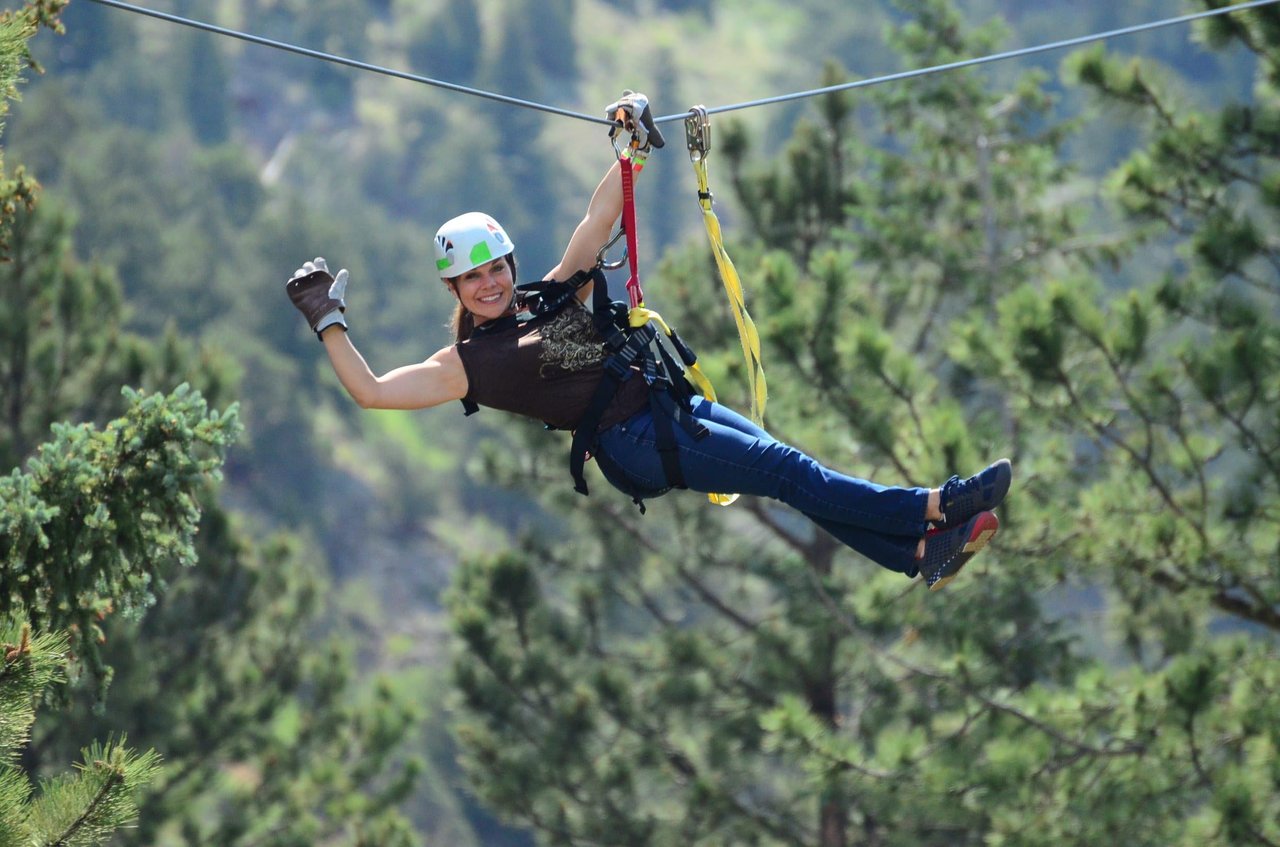 Ziplining in Breck