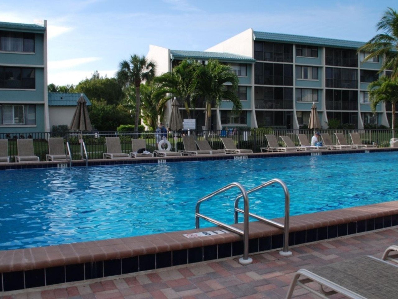 The outdoor swimming pool on Sanibel Island, Florida