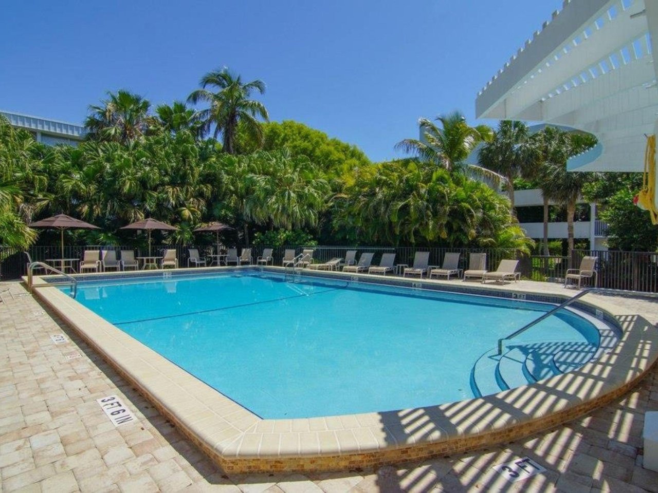 The swimming pool at Island Beach Club