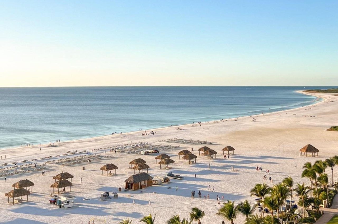 The beautiful beach on Marco Island, Florida