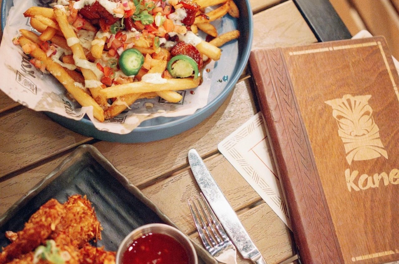 A menu and food from a restaurant at JW Marriott Marco Island Resort