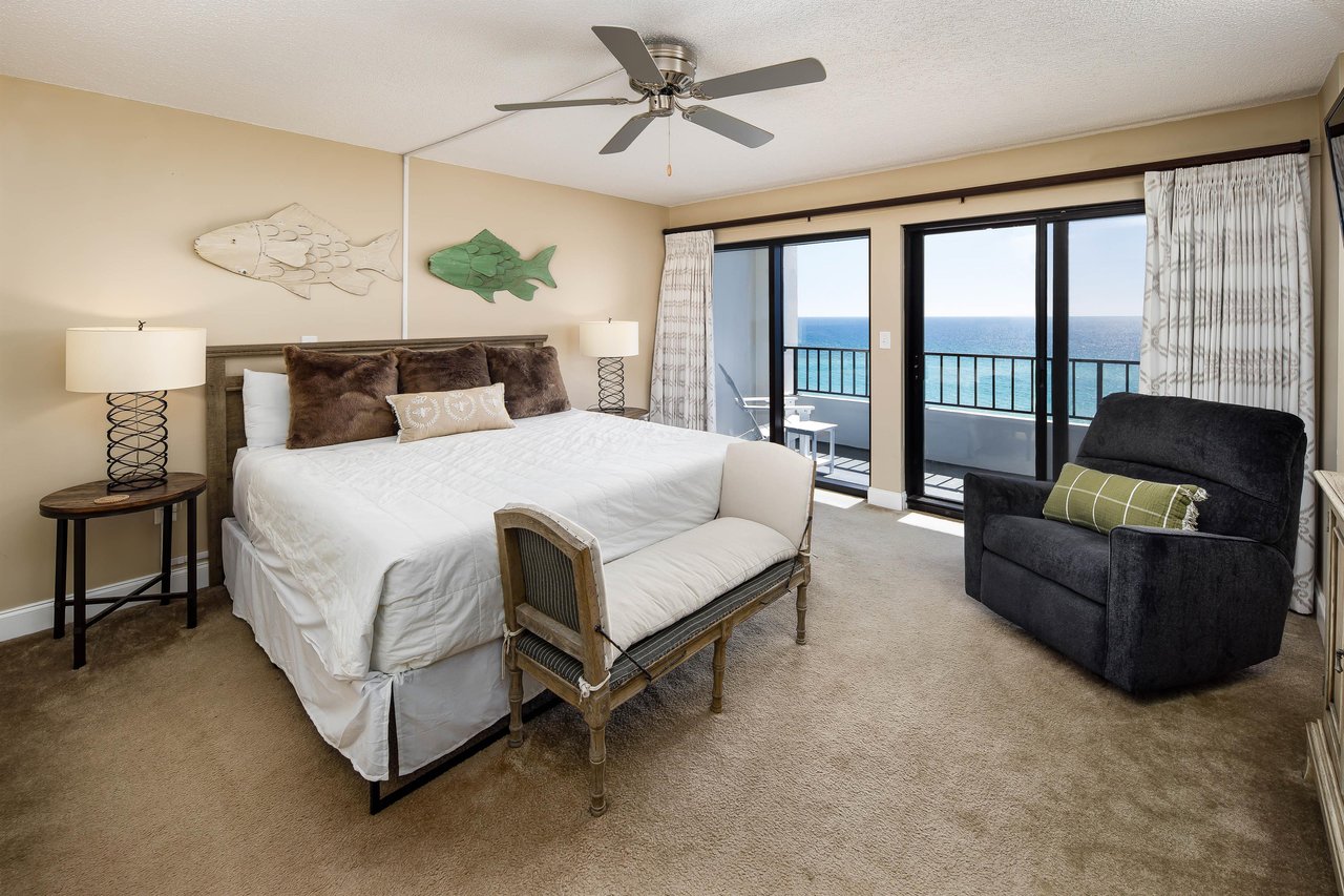 Imagine waking up to the sights and sounds of the BEAUTIFUL Emerald Coast...and take in the spectacular views from the balcony with direct access from the master bedroom.