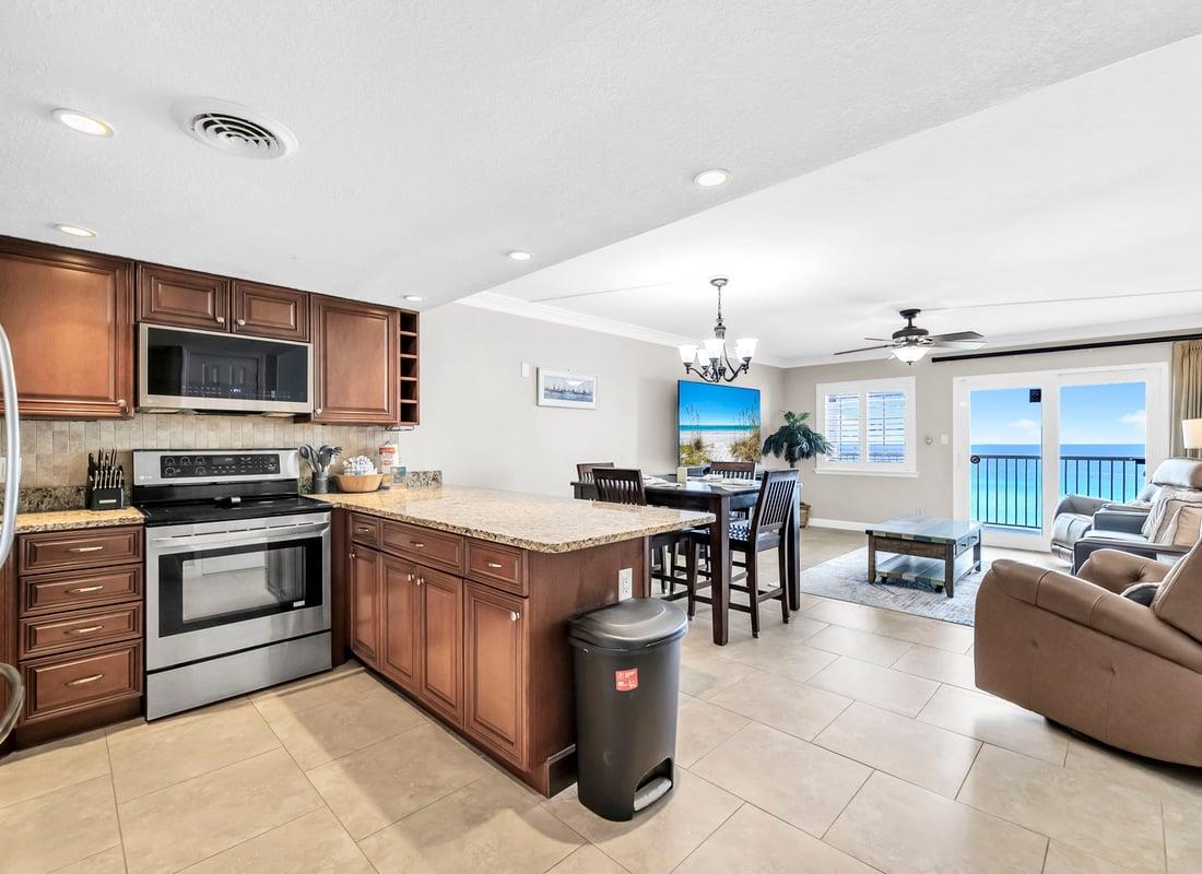 Open Concept with Kitchen, Dining Area and Living Room