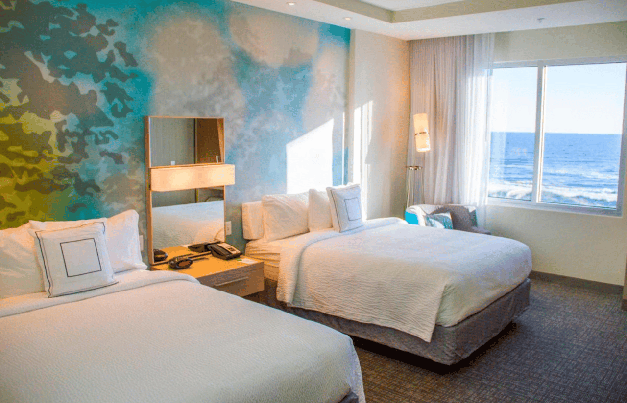 Double queen Gulf view room at Sundrift Inn Fort Walton Beach