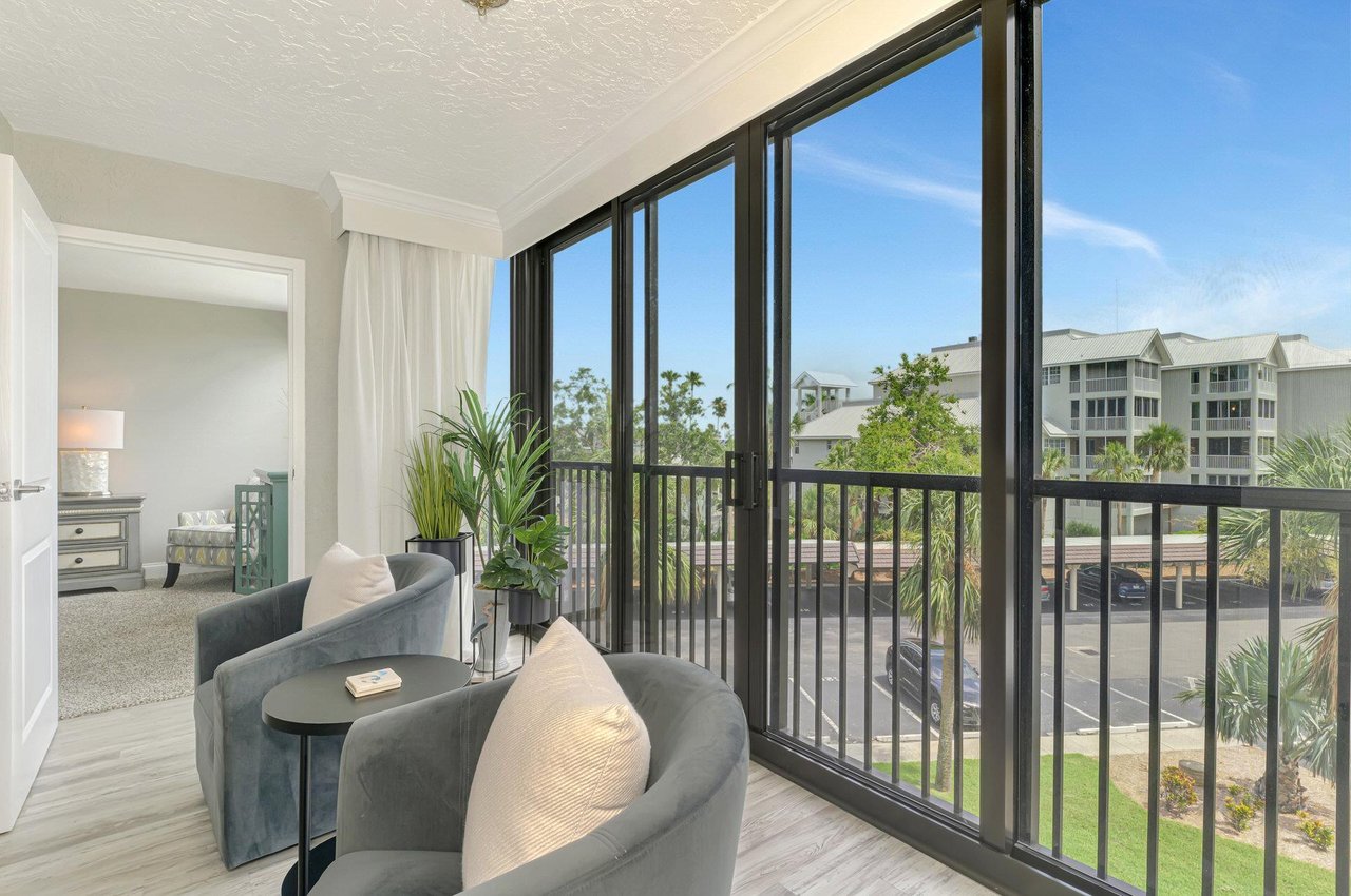 Seating with Tropical Views