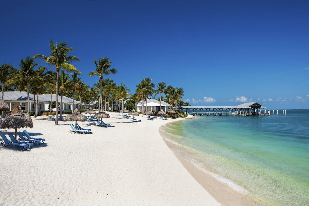 Beach view at Sunset Key Cottages in Key West