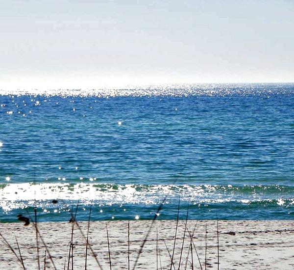 Beach front view at Osprey Motel in Panama City Beach Florida