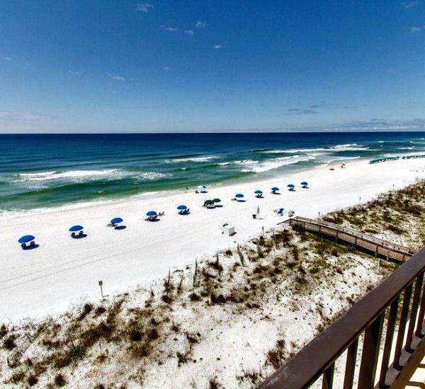 Panoranic balcony view at Surf Dweller Fort Walton Beach