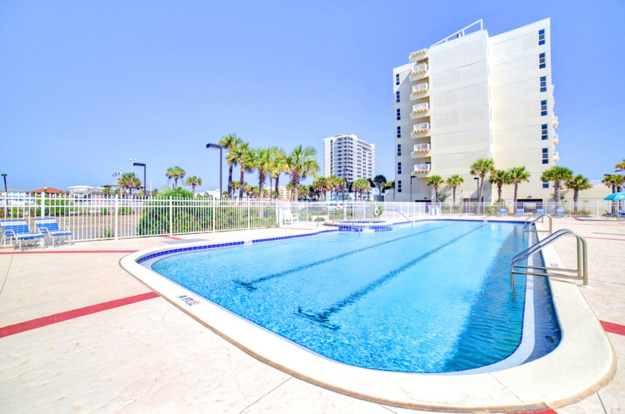 The Olympicsize outdoor swimming pool at Sans Souci