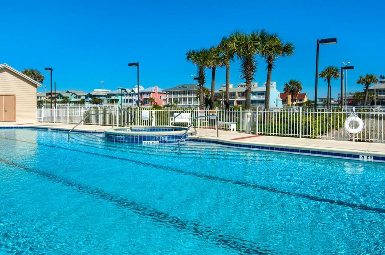 Unwind by the beachside outdoor pool