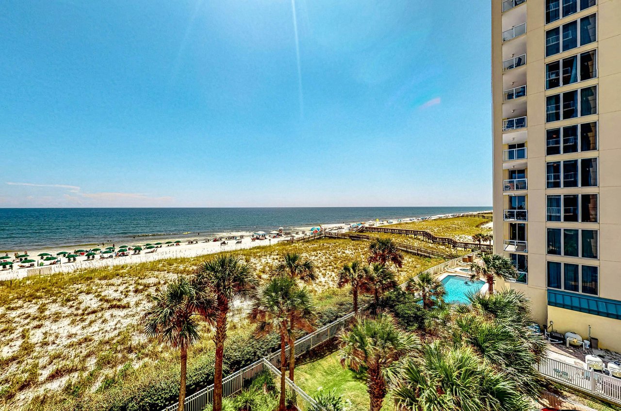 View of the Gulf of Mexico from a private balcony