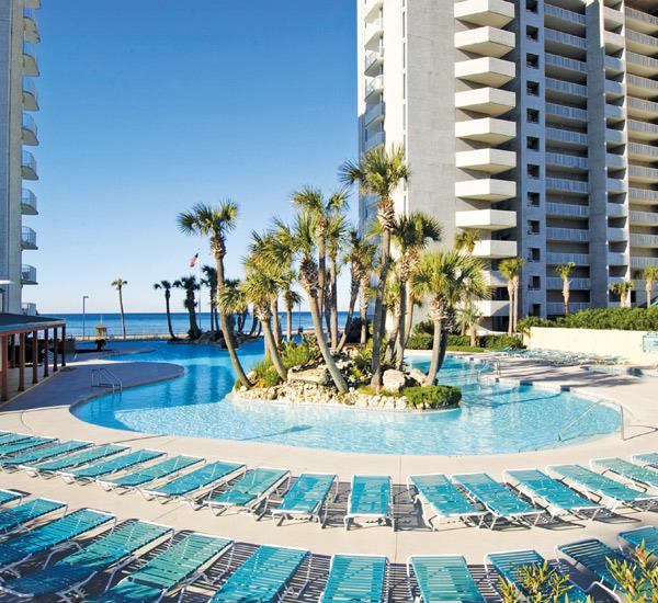 Beautiful Gulffront pool at Long Beach Resort Panama City Beach FL