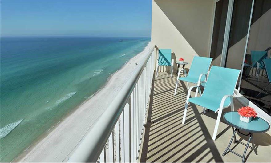 Fabulous view of the Gulf at Majestic Beach Resort in Panama City Beach FL