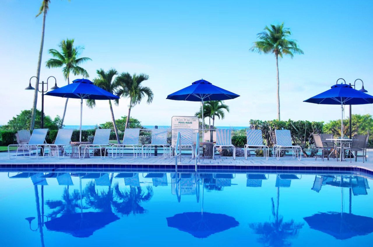 Relax by the outdoor, heated pool